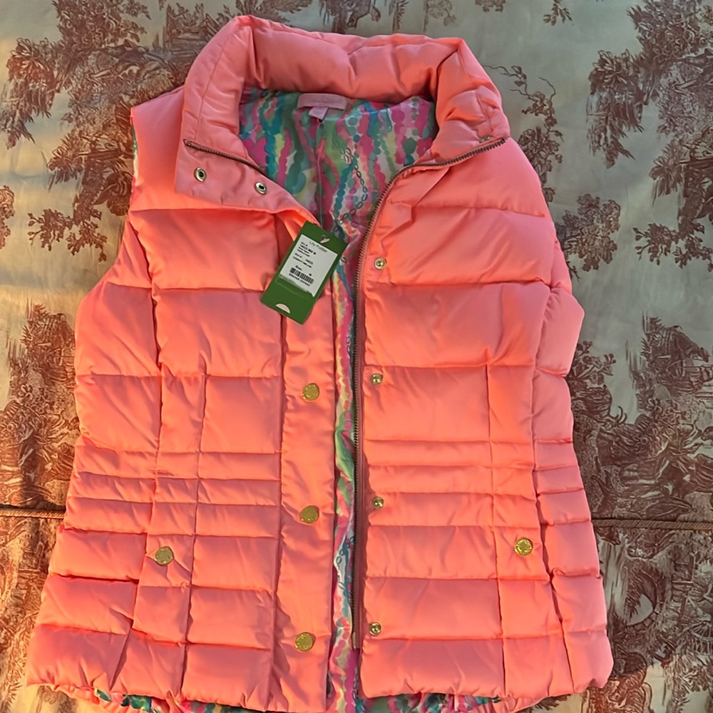 Lilly Pulitzer vest, cheeky melon